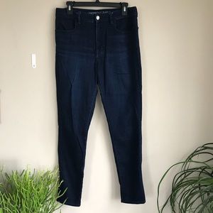 American Eagle dark wash hi-rise jegging - 12
